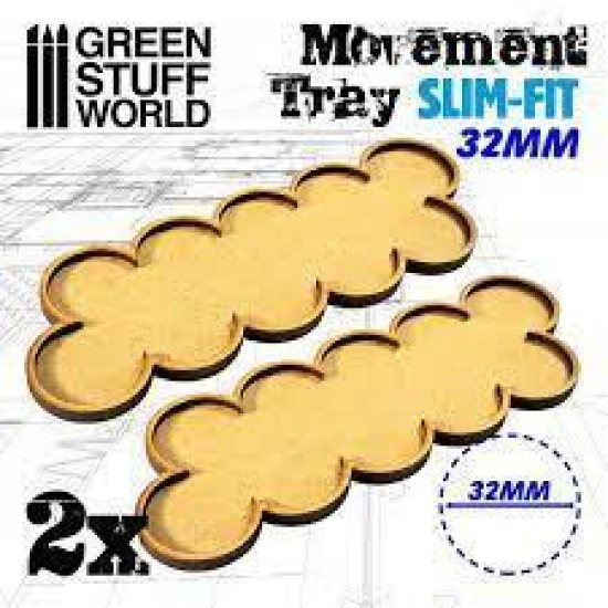 Mdf Movement Trays 32Mm X 10 - Slim-Fit