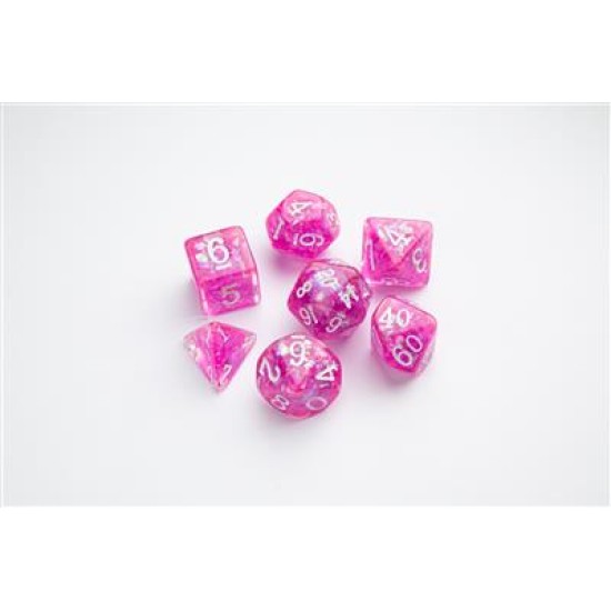 Dice Candy-Like Series Rasberry Rpg Dice Set 7Stukjes