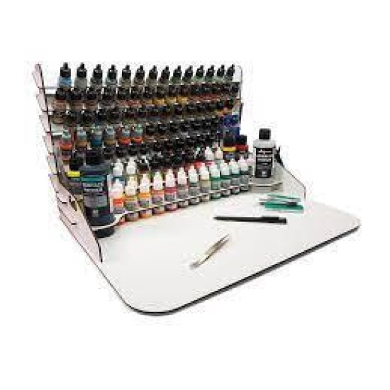 Paint Diplay + Work Station (50X37Cm) W/Vertigal Storage