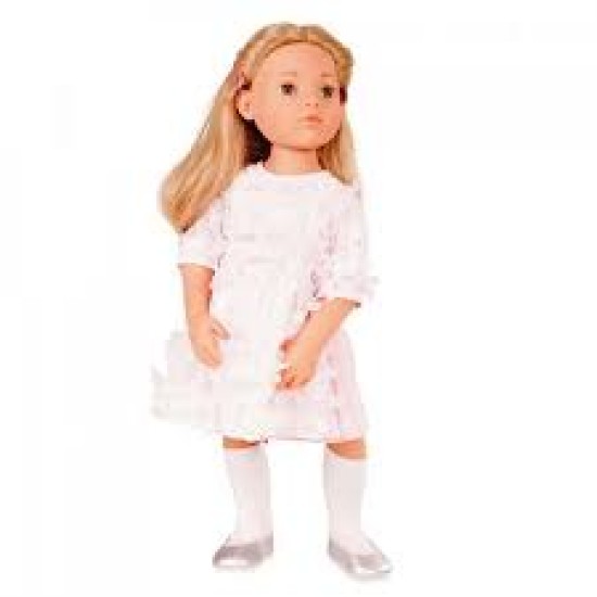 Happy Kidz Emma Blond Haar Steengrijze Ogen 50 Cm