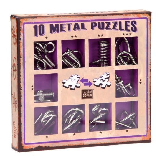 Breinpuzzelset Paars 10St.