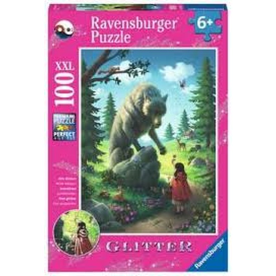 Ravensburger - Rotkappchen Und Der Wolf Glitter 100Pc Xxl