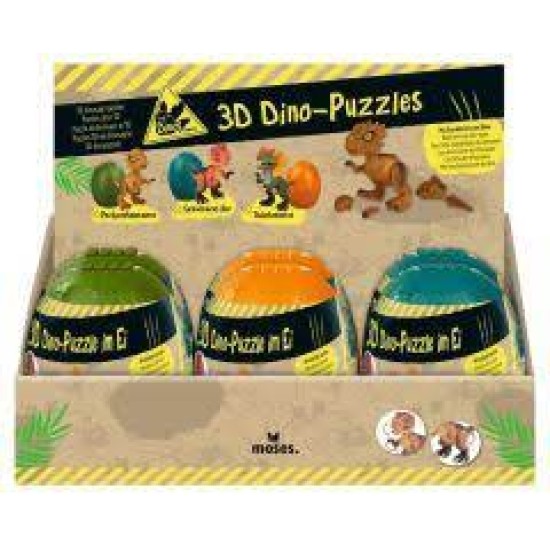 Dino 3D Puzzel 3 Assorti