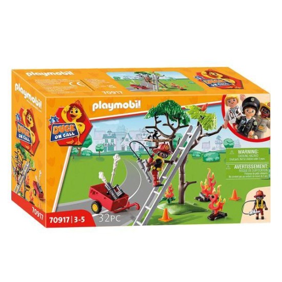 Playmobil Duck On Call Brandweeractie Red De Kat! - 70917