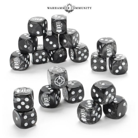 The Horus Heresy: Iron Hands Dice Set ---- Webstore Exclusive