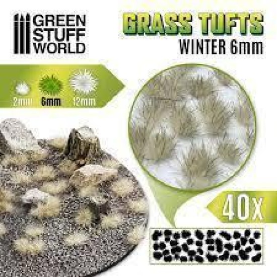 Grass Tufts - 6Mm Self-Adhesive - Winter