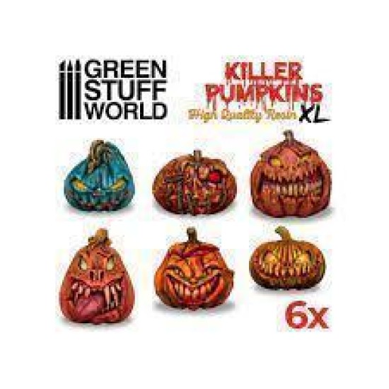 Large Killer Pumpkins Resin Set