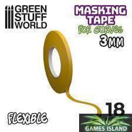 Flexible Masking Tape - 3Mm