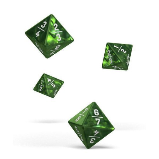 Oakie Doakie Dice D8 Dice 18 Mm Goyf Marble - Green (4)