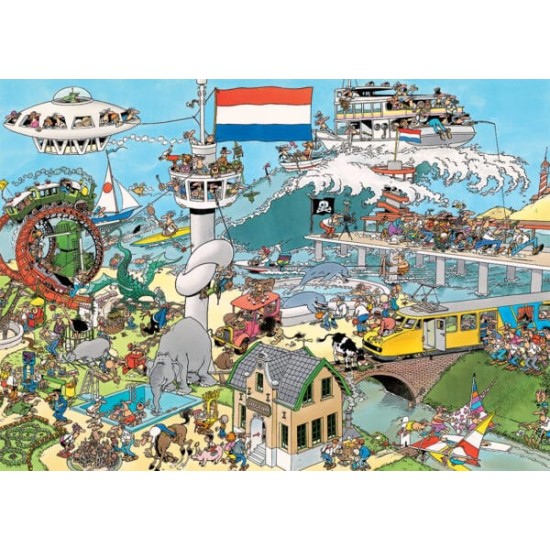 Jan Van Haasteren Legpuzzel - Traffic Chaos 2X1000St.