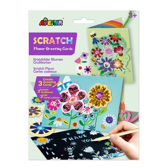 Scratch Art - Greeting Cards - Flowers