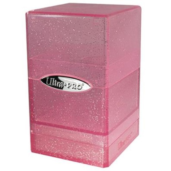 Deckbox Satin Tower Glitter Pink