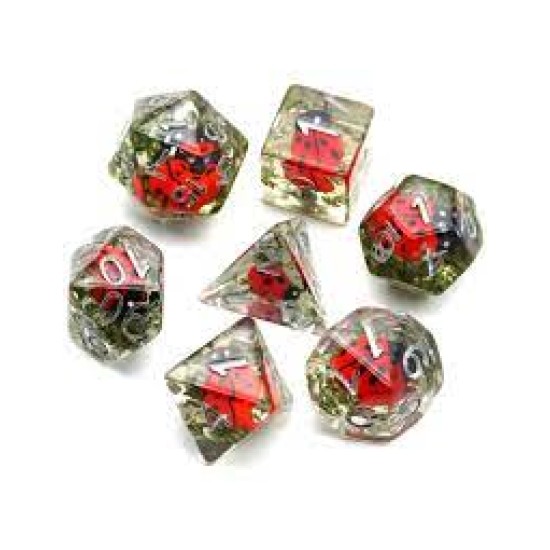 Red Ladybug  Rpg Dice Set