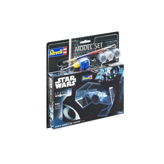 Model Set Darth Vader's Tie Fighter Revell Modelbouwpakket Met Basisaccessoires