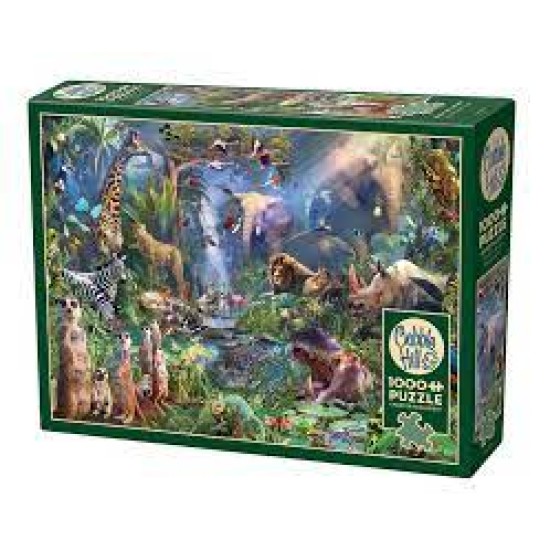 Cobble Hill Puzzle 1000 Pieces - Into The Jungle