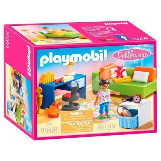 Playmobil Dollhouse Kinderkamer Met Bedbank - 70209