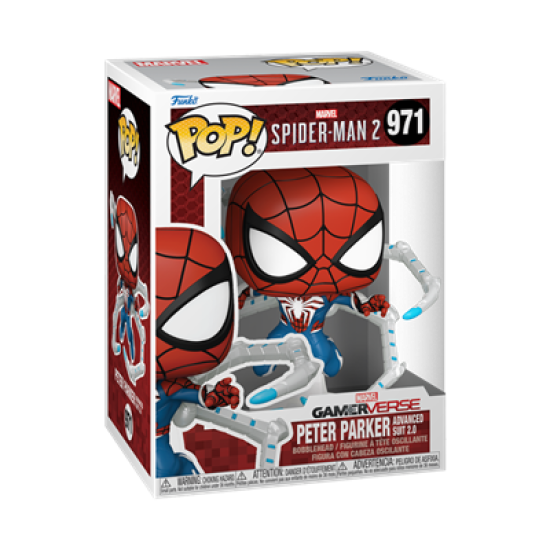 Spider-Man 2 Pop! Games Vinyl Figure Peter Perker Suit 9 Cm