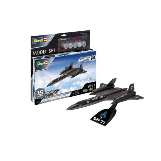 Model Set Lockheed Sr-71 Blackbird Easy-Click-Syst Revell Bouwpakket Om In Elkaar Te Zetten+Accessoir