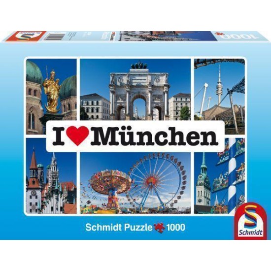 I Love Munchen 1000 Stukjes