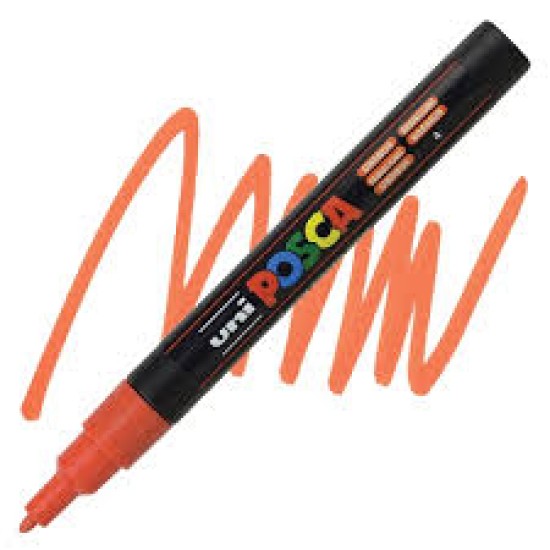 Posca Verfmarker (Conisch) Fijn: Donkeroranje