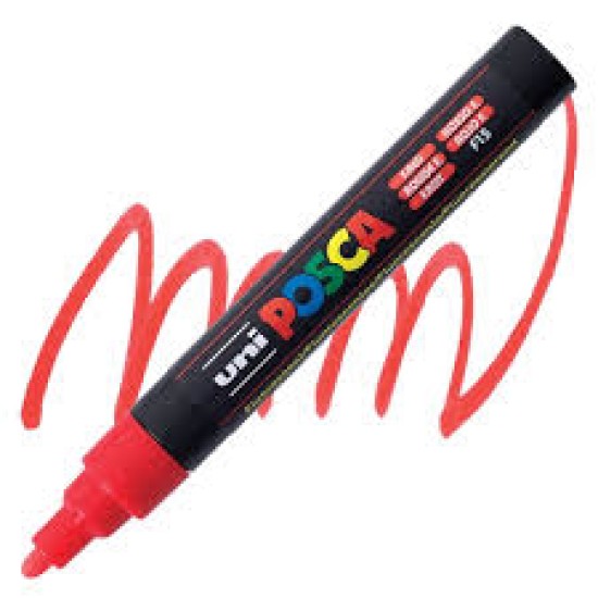 Posca Verfmarker (Conisch) Medium: Fluo Rood