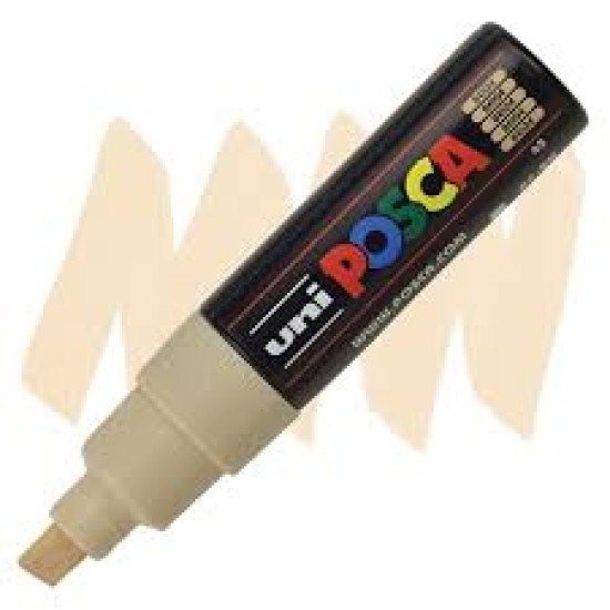 Posca Verfmarker (Schuine Punt) Dik: Beige