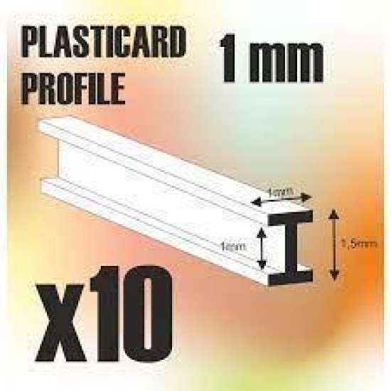 Abs Plasticard - Profile Double-T 1 Mm