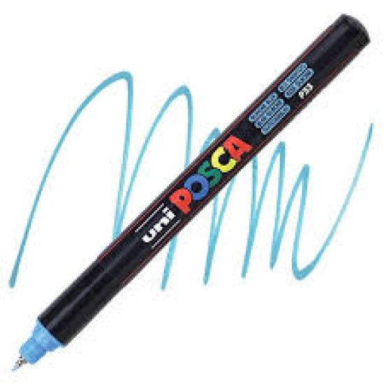 Posca Verfmarker (Gekalibreerd) Extra Fijn: Gletsjer Blauw