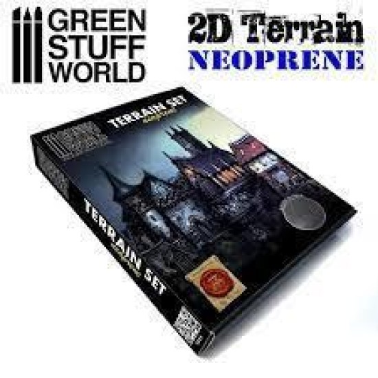 2D Neoprene Terrain Set - 22 Pieces