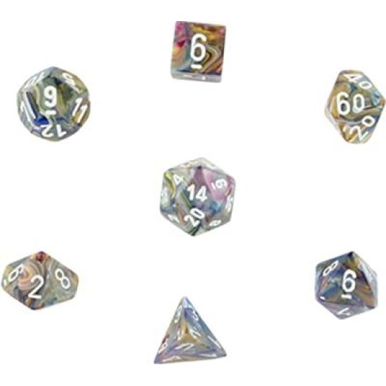 Dice Set Fest Poly Carousel-White (7)