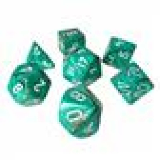 Dice Set Marb Oxi-Copper With White(7)