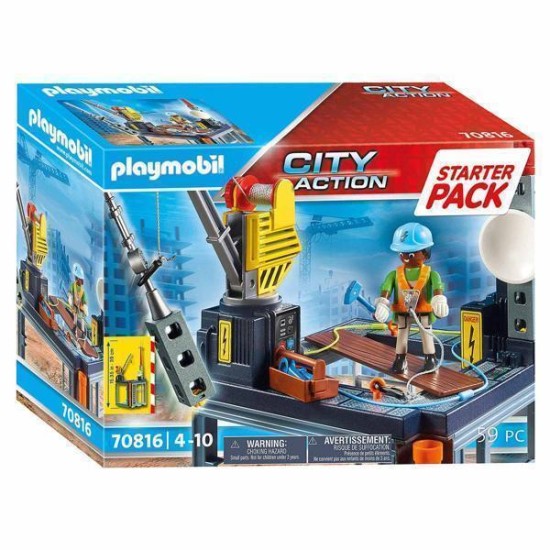 Playmobil City Action Starterset Bouwplaats Met Lier - 70816