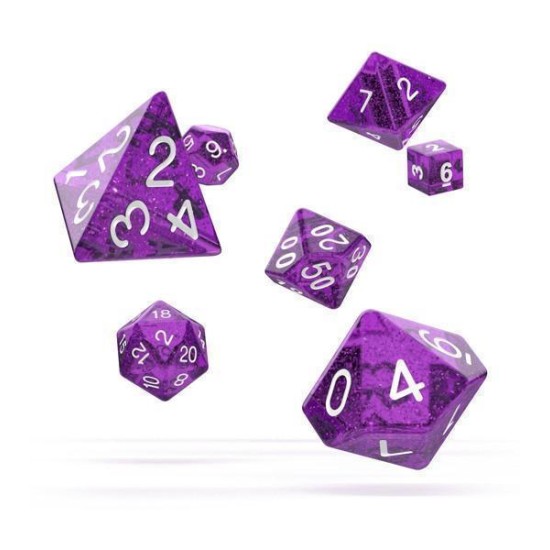 Oakie Doakie Dice Rpg Set Speckled - Purple (7)