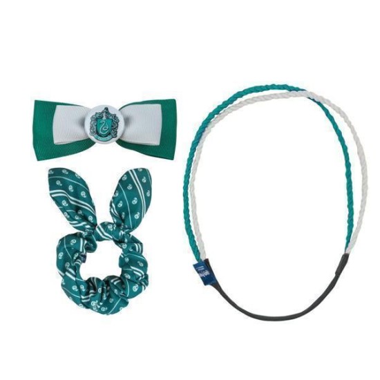 Harry Potter: Slytherin Trendy Scrunchy Bunny Ear Clip Headband Set