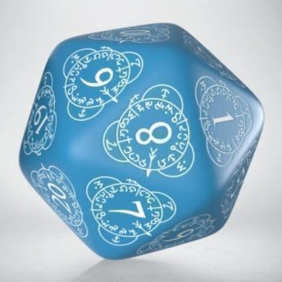 D20 Level Counter Blue  And  White Die (1)