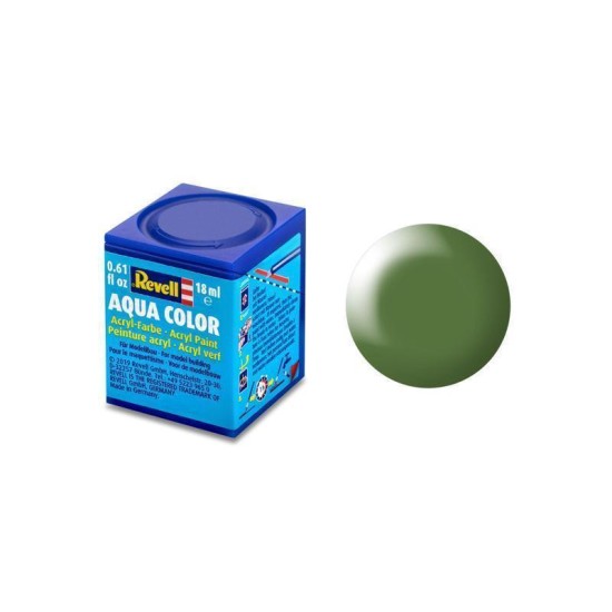 Varengroen Zijdemat Aqua Color 18 Ml Revell Modelbouwverf Op Waterbasis