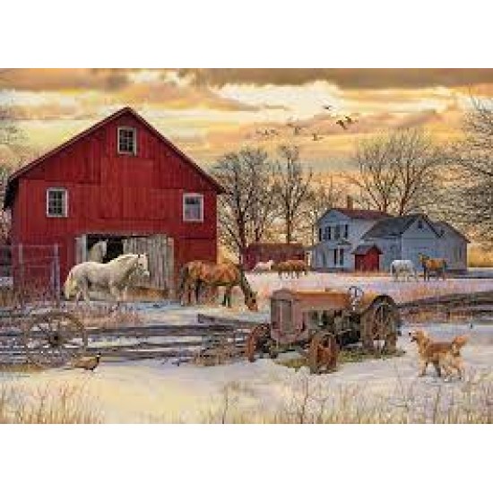 Cobble Hill Puzzle 1000 Pieces - Winter On The Farm