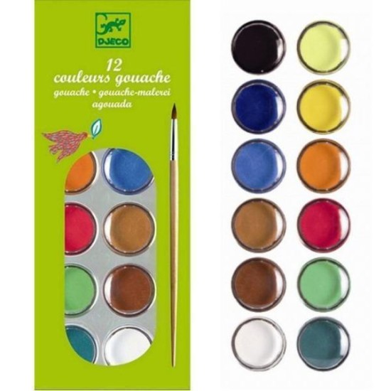 12 Pastilles Gouaches Classique