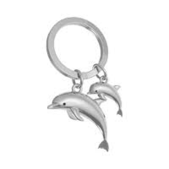 Dolphin Family Keyring