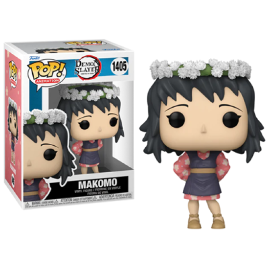 Demon Slayer: Kimetsu No Yaiba Pop! Animation Figure Makomo (Flower Headdress) 9 Cm