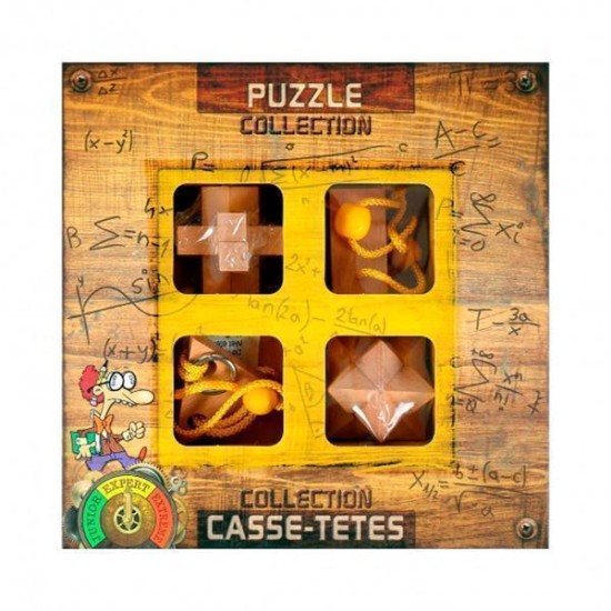 Houten Breinpuzzels Expert 4St.