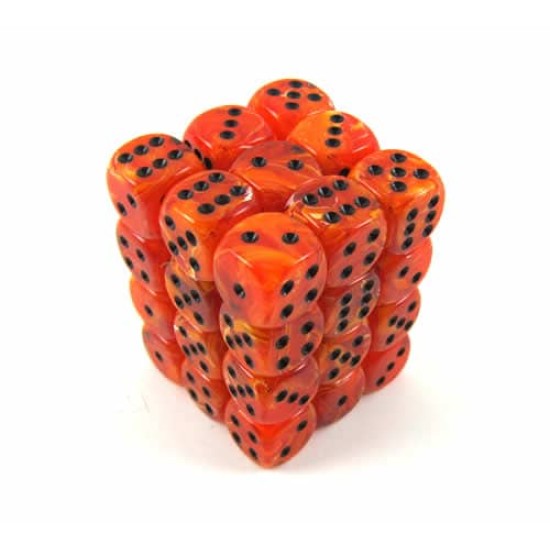 Dice Set Vortex 12Mm Orange-Black D6 (36)